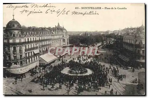 Cartes postales Montpellier Place de la Comedie