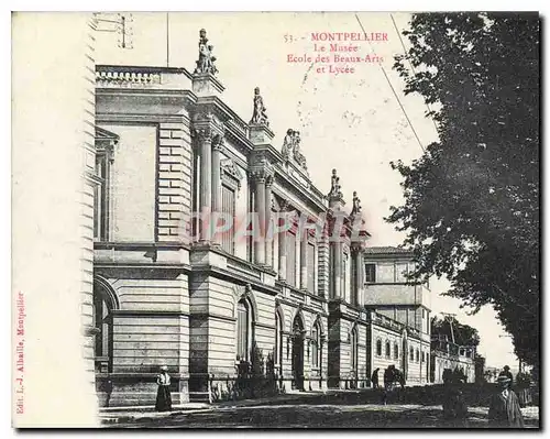 Ansichtskarte AK Montpellier Le Musee Ecole des Beaux Arts et Lycee