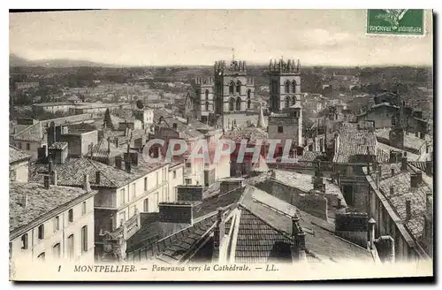 Ansichtskarte AK Montpellier Panorama vers la Cathedrale