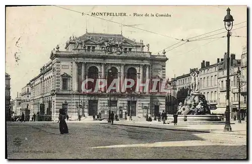 Cartes postales Montpellier Place de la Comedie