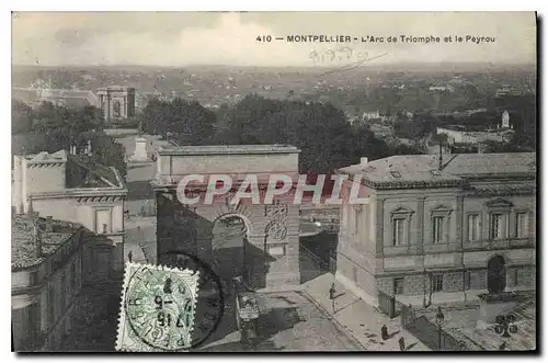 Cartes postales Montpellier L'Arc de Triomphe et le Peyrou