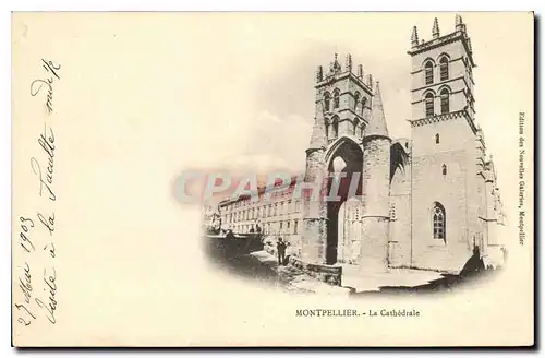 Cartes postales Montpellier La Cathedrale