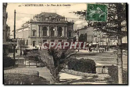 Cartes postales Montpellier La Place de la Comedie