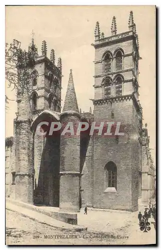 Ansichtskarte AK Montpellier La Cathedrale St Pierre