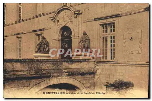 Cartes postales Montpellier Entree de la Faculte de Medecine