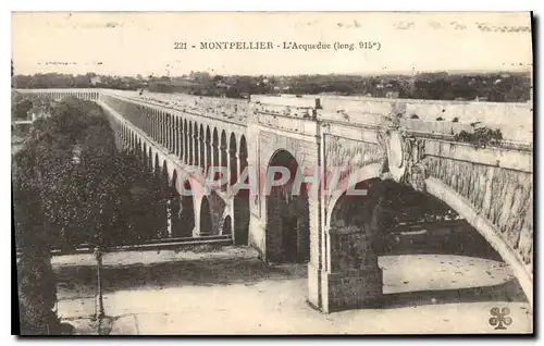 Cartes postales Montpellier L'Acqueduc long 915