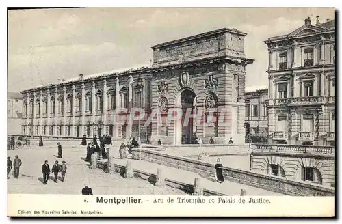 Cartes postales Montpellier Arc de Tromphe et Palais de Justice