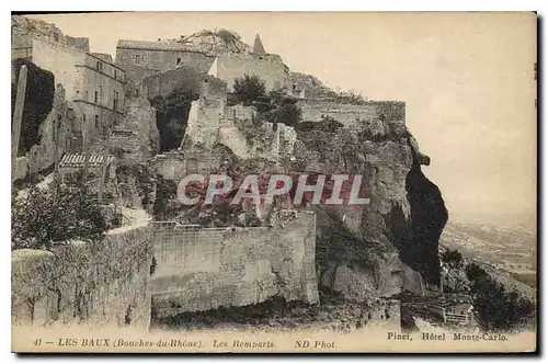 Ansichtskarte AK Les Baux Bouches du Rhone Les Remparts