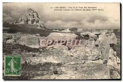 Ansichtskarte AK Les Baux Vue de la Tour dite Sarrasine sentinelle avancee du Chateau des Baux XI siecle