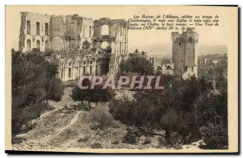 Cartes postales Les Ruines de l'Abbaye celebre au temps de Charlemagne