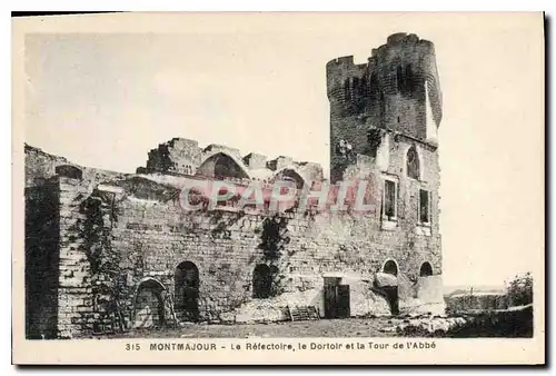 Cartes postales Montmajour Le Refectoire le Dortoir et la Tour de l'Abbe