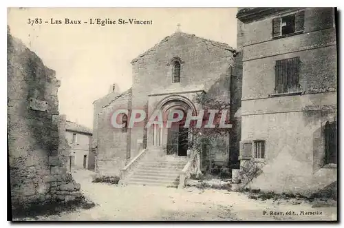 Cartes postales Les Baux L'Eglise St Vincent