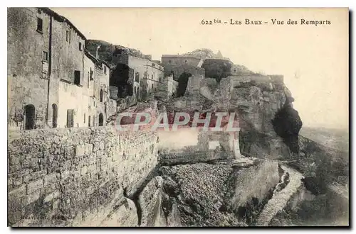 Ansichtskarte AK Les Baux Vue des Remparts