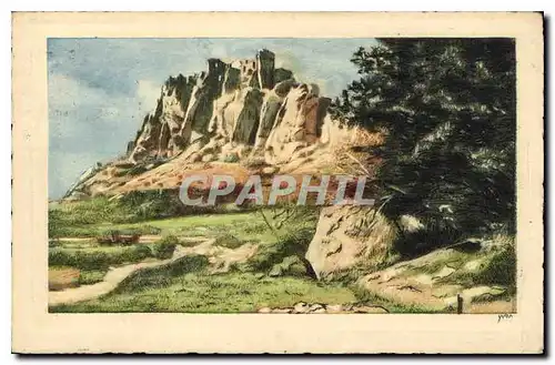 Cartes postales Les Baux Cote oriental des ruines du Chateau