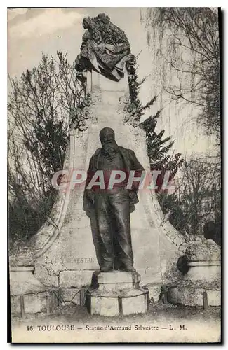 Cartes postales Touluse Statue d'Armand Silvestre