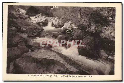 Ansichtskarte AK Gorges du Loup AM Le Saut du Loup avant sa chute