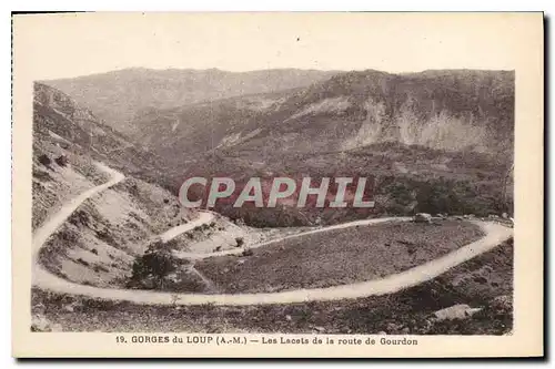 Ansichtskarte AK Gorges du Loup AM Les Lacets de la route de Gourdon