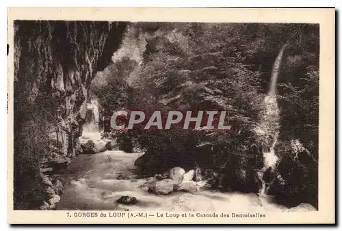 Ansichtskarte AK Gorges du Loup AM Le Loup et la Cascade des Demoiselles