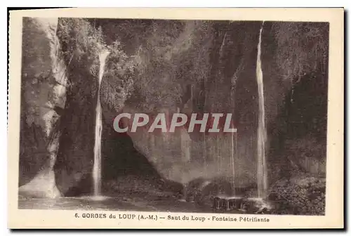 Ansichtskarte AK Gorges du Loup AM Saint du Loup Fontaine Petrifiante