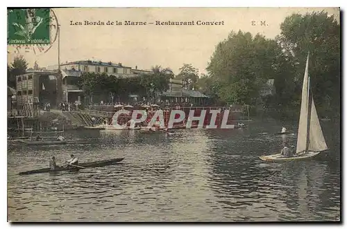 Ansichtskarte AK Les Bords de la Marne Restaurant Convert