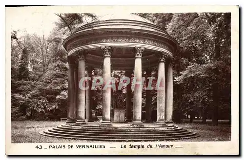 Cartes postales Palais de Versailles La temple de l'Amour