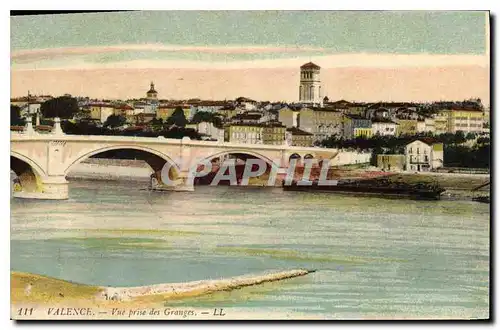 Cartes postales Valence Vue prise des Granges