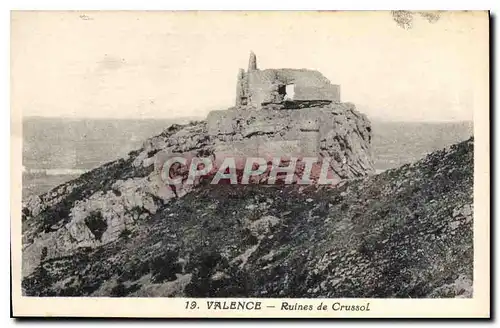 Cartes postales Valence Ruines de Crussol