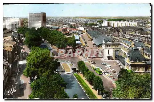 Cartes postales moderne Toulouse La Ville Rose Vue Plangeante sur la Gare Matabiao et les Buildings du Boulevard des Min