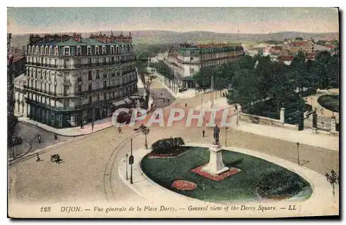 Ansichtskarte AK Dijon Vue generale de la Place Darcy