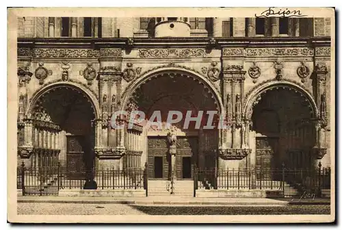 Ansichtskarte AK Dijon Cote d Or Eglise Saint Michel Le Portail