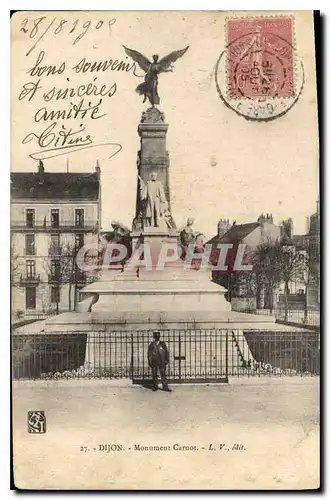 Cartes postales Dijon Monument Carnot