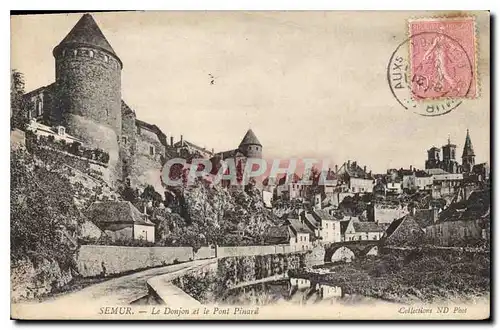 Cartes postales Semur Le Donjon et le Pont Pinard