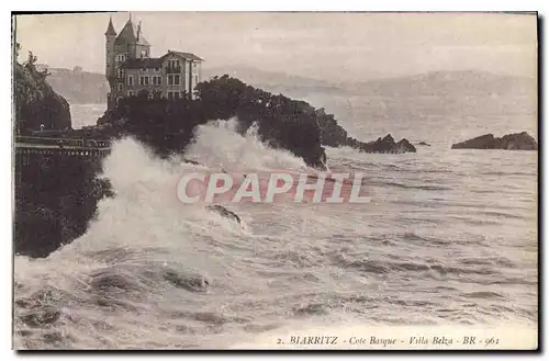 Cartes postales Biarritz Cote Basque Villa Belza