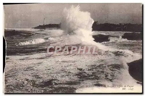 Ansichtskarte AK Biarritz Cote Basque Effets de Vague