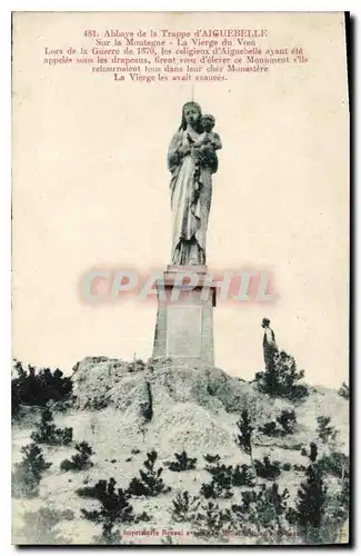 Ansichtskarte AK Abbaye de la Trappe d'Aiguebelle Sur le Montagne La Vierge du Voeu Lors de la Guerre de 1870