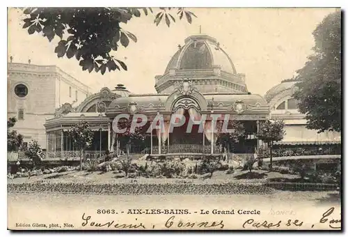 Cartes postales Aix les Bains Le Grand Cercle