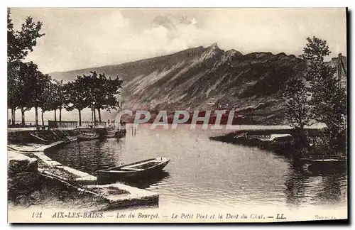 Ansichtskarte AK Aix les Bains  Lac du Bourget Le Petit Port et la Dent du Chat