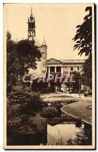 Ansichtskarte AK Toulouse (Haute Garonne) Le donjon du capitole et le square