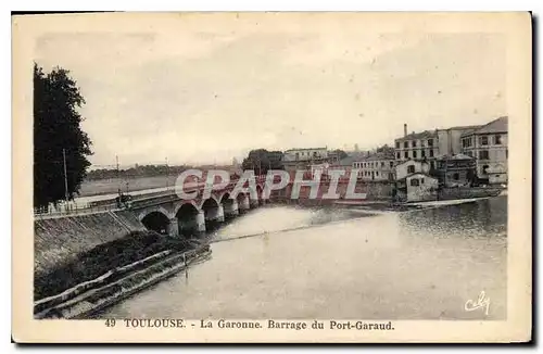 Ansichtskarte AK Toulouse La Garonne Barrage du Port Garaud