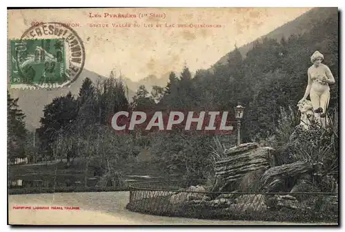 Cartes postales Les Pyrenees (1er Serie) Statue Vallee du Lys et Lac des Quincoges