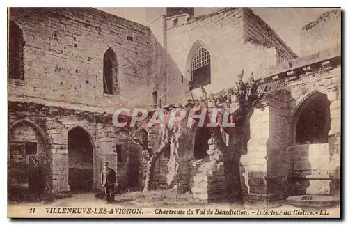 Cartes postales Villeneuve les Avignon Chartreuse du Val de Benediction Interieur du Cloitre