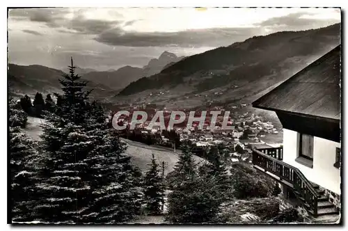 Moderne Karte Megeve l'Ensoleillee (Haute Savoie) alt 1 113 m Vue sur la Ville