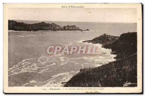 Cartes postales Cancale La Grande Riviere et l'Ile des Landes