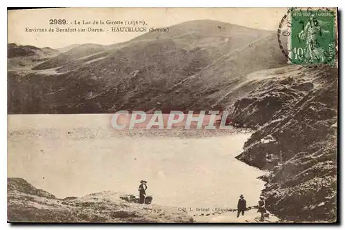 Cartes postales Le Lac de la Grotte (1236 m) Environs de Beaufort sur Doron Hauteluce (Savoie)