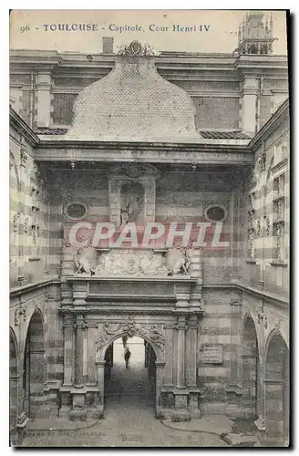 Cartes postales Toulouse Capitole Cour Henri IV