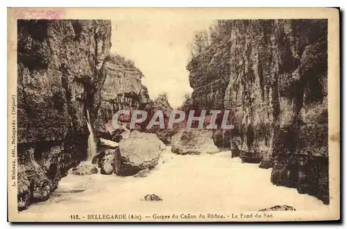 Ansichtskarte AK Bellegarde (Ain) Gorges du Canon du Rhone le Fond du Sac