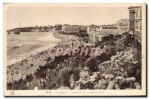 Cartes postales Biarritz Panorama de la Grande Plage