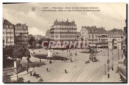 Cartes postales Dijon Place Darcy Statue de Ruje (Sculpteur dijonnais)