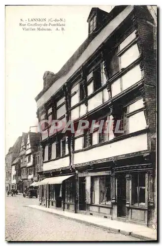 Cartes postales Lannion Rue Geoffroy de Prontblanc Vieilles Maisons