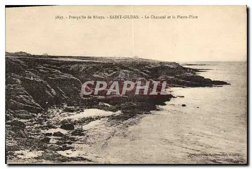 Ansichtskarte AK Presqu'ile Rhuys Saint Gildas Le Charnial et la Pierre Plate